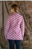 Pink Floral Reversible Quilted Reversible Jacket