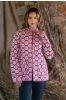 Pink Floral Reversible Quilted Reversible Jacket