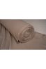 Beige Solid Tweed Wool Fabric