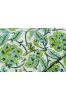 Green Floral Block Printed Fabric