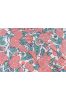 Pink Floral Hand Block Printed Fabric