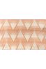 Peach Geometric Printed Cotton Fabric