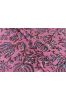 Pink Floral Hand Block Printed Fabric