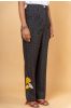 Ikat Embroidered High Waist Pant