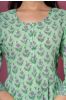 Green Block Printed Anarkali Kurta 