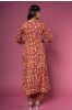 Maroon Block Printed Anarkali Kurta