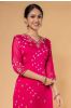 Pink Hand Embroidery Kurta 