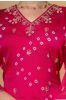 Pink Hand Embroidery Kurta 