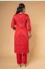 Red Hand Embroidery Kurta 