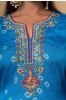 Blue Hand Embroidery Kurta 