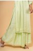 Gourd Green Zari Kurta Palazzo 