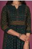 Green Ajrakh Block Printed Kurta 