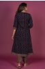 Black Ajrakh Block Printed Kurta 