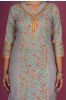 Bud Green Block Printed Kurta 