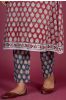 Cherry Red Block Printed Kurta Set