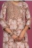 Peach Floral Block Printed Kurta 