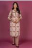 Bellini Peach Block Printed Kurta 