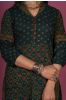 Elm Green Ajrakh Block Printed Kurta