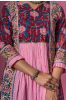 Bloom Red Block Printed Kurta 