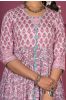 Rose Bloom Block Printed Kurta Set