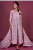 Quartz Pink Block Printed Kurta Dupatta Set