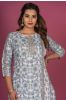 Splash Blue Block Printed Kurta 