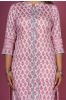 Prism Pink Block Printed Kurta 