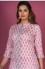 Prism Pink Block Printed Kurta 