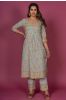 Greengage Block Printed Kurta Set 