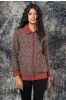 Kashish Grey Cotton Quilted Bomber Jacket