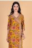 Golden Nugget Block Printed Angrakha Kurta 