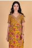 Antique Mustard Block Printed Kurta 