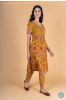 Antique Mustard Block Printed Kurta 