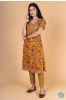 Antique Mustard Block Printed Kurta 