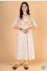 Morning Glory Block Printed Anarkali Kurta 