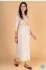 Morning Glory Block Printed Anarkali Kurta 