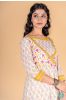 Morning Glory Block Printed Anarkali Kurta 