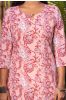 Peach Floral Printed Kurta 