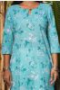 Green Floral Printed Kurta 