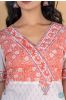 Candlelight Peach Block Printed Kurta 