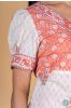 Candlelight Peach Block Printed Kurta 