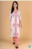 Melon Peach Block Printed Kurta 