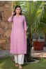 Pink Floral Printed Kurta 