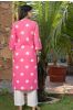 Pink Floral Printed Kurta 