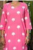 Pink Floral Printed Kurta 