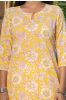 Yellow Floral Printed Kurta 