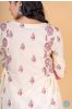 Double Cream Pink A Line Kurta 