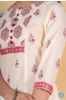 Cannoli Cream Pink Block Printed Kurta 