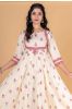 Afterglow Pink Block Printed Anarkali Kurta