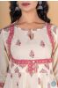 Afterglow Pink Block Printed Anarkali Kurta